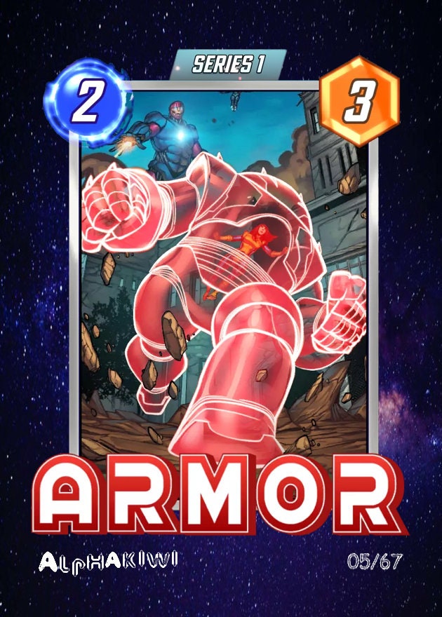 Marvel Snap Cards Physical Armor Video Game - Etsy