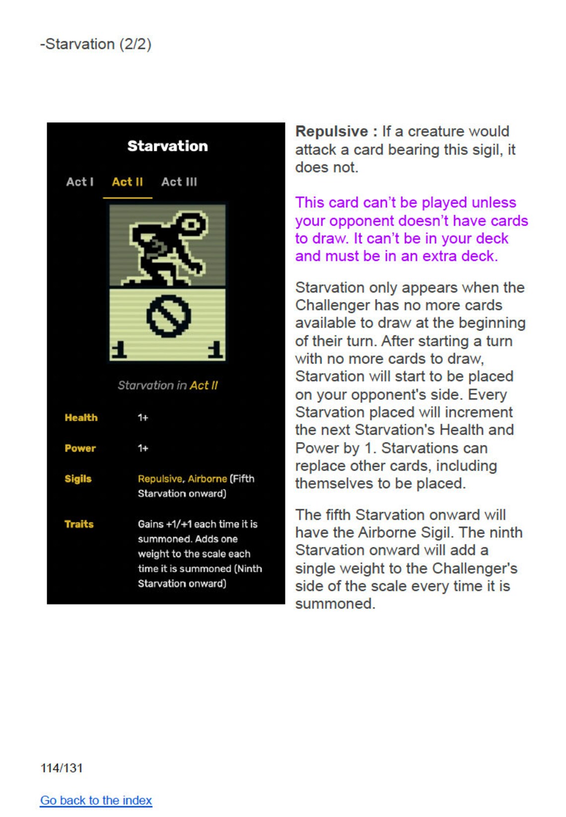 Inscryption Act 2 Rules (english Version), General Rules + Information ...