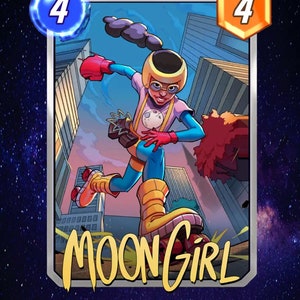 Marvel Snap Cards Physics Moon Girl Videospiel