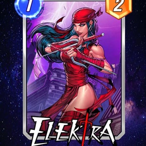 Marvel Snap Cartes Physique Elektra Jeu Vidéo