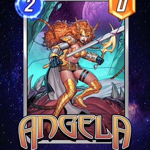 Marvel Snap Cards Física Angela Videojuego