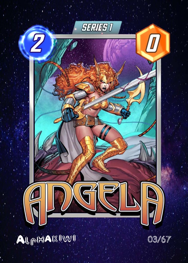 Marvel Snap Cards Physics Angela Video Game - Etsy
