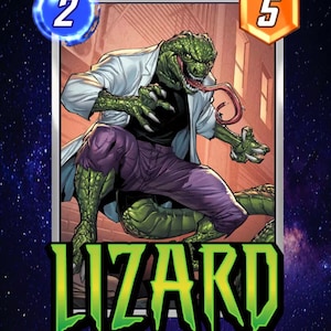 Marvel Snap Cards Física Lizard Buster Videojuego