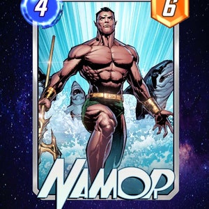 Marvel Snap Cards Física Namor Videojuego