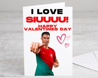 Ronaldo Valentinstagskarte - Fußball Valentinstagskarte