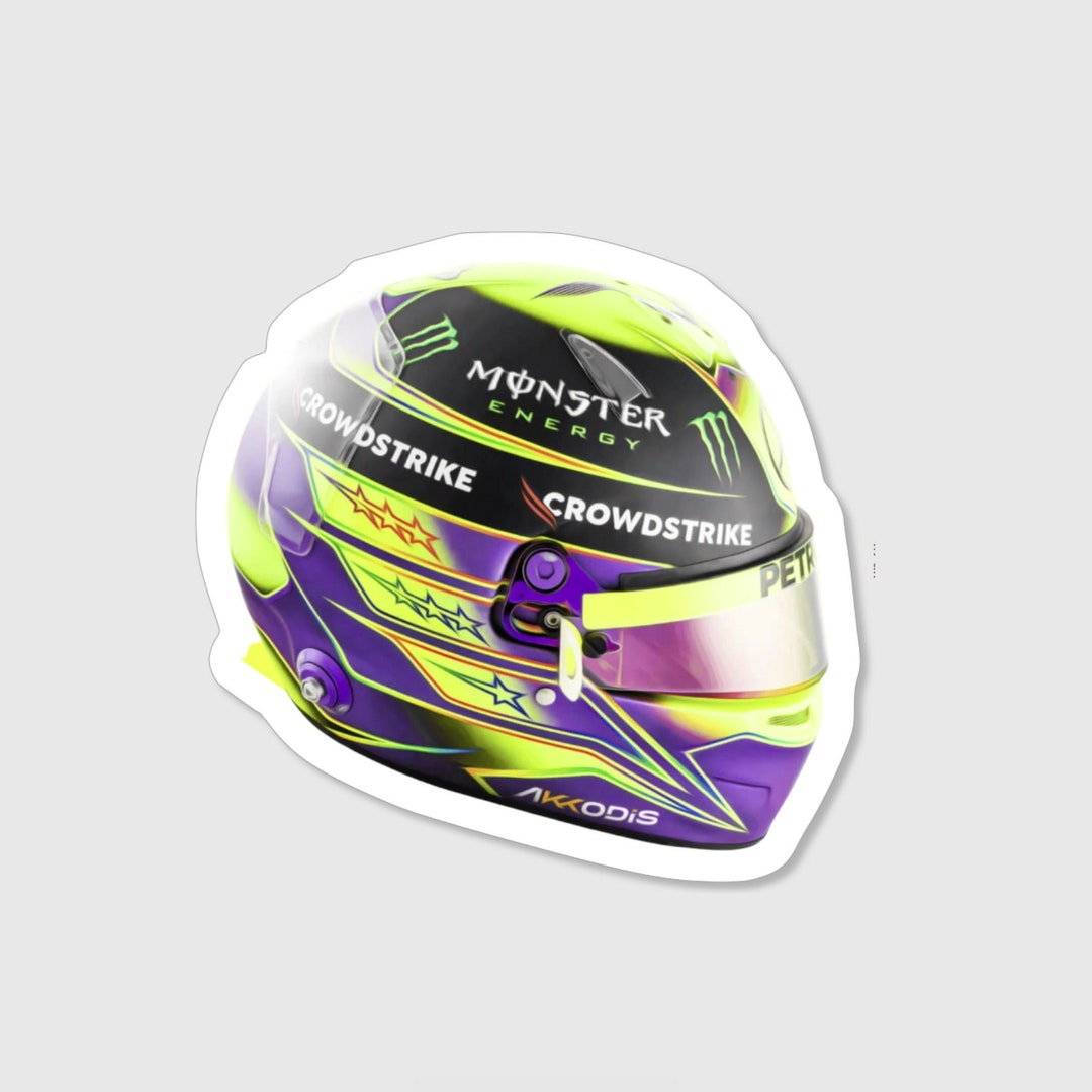 Lewis Hamilton F1 Helmet Sticker Formula One Sticker - Etsy