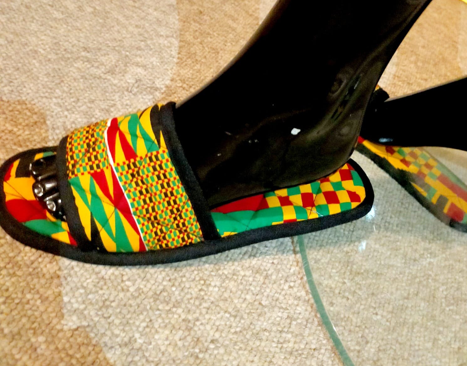 African Print Slippers Ankara Slippers Cosy Home Slippers