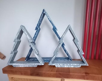 Handmade Wooden Christmas trees