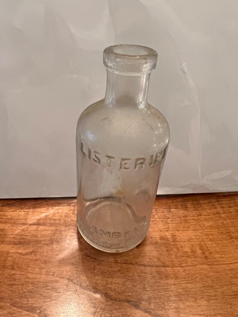 Antique Glass Listerine Lambert Pharmacal Company Bottle Etsy