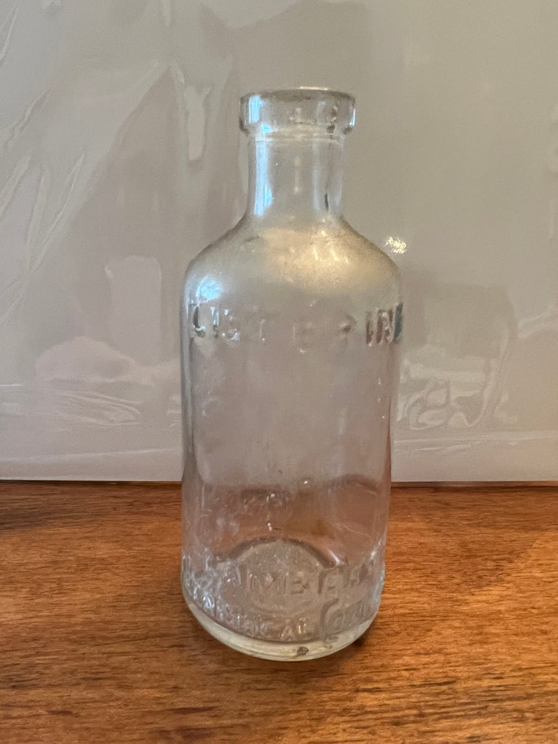 Antique Glass Listerine Lambert Pharmacal Company Bottle Etsy