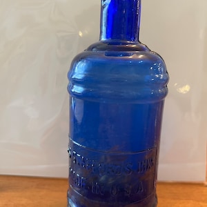 Antique glass SS Stafford Inks bottle