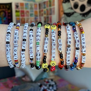 Pulseras de cuentas inspiradas en el álbum The Weeknd / Abel, XOTWOD / Joyas inspiradas en la música / Conciertos, giras, productos / After Hours, Trilogy, Starboy