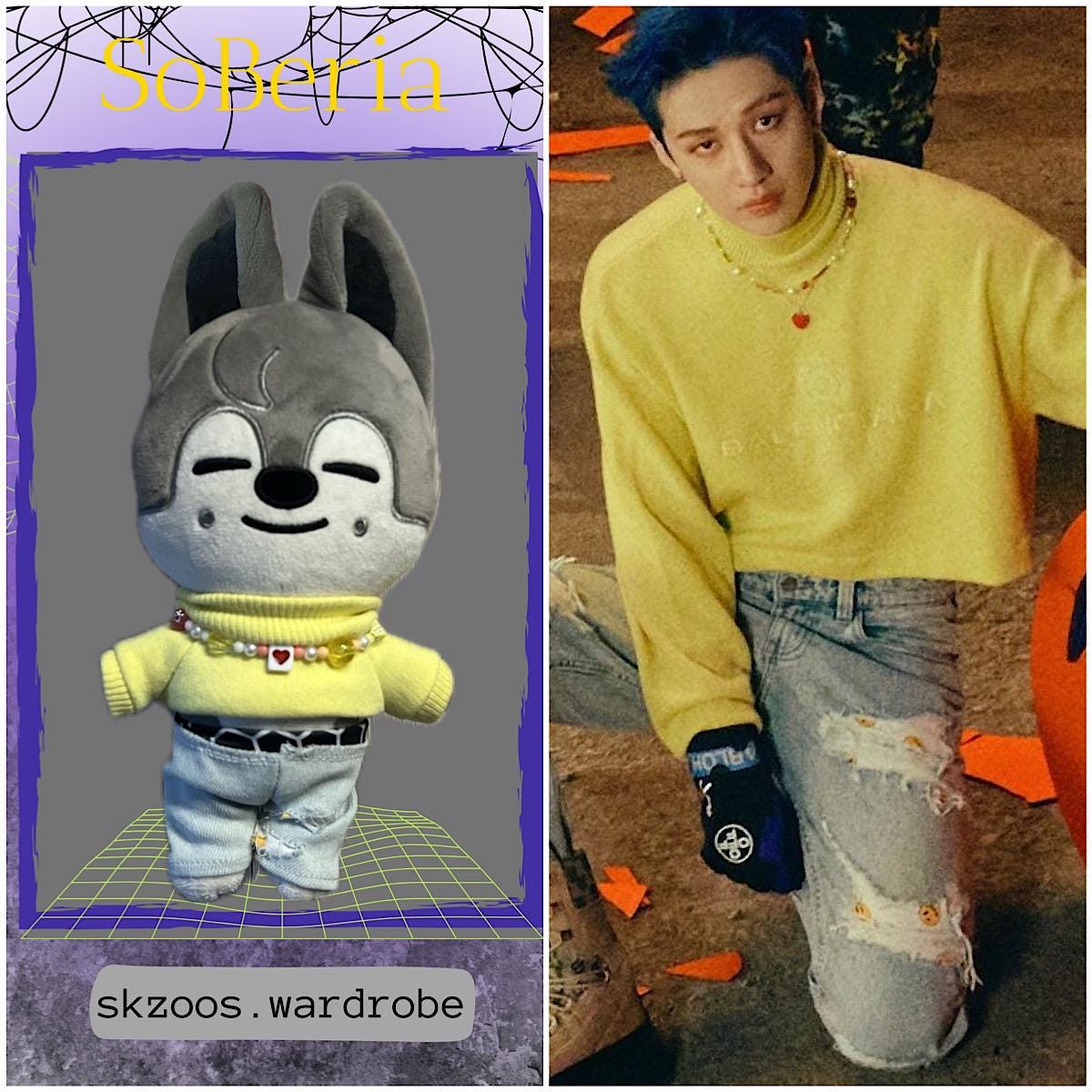 Handmade SKZOO Outfit Wolf Chan (bang Chan) • Maniac MV Inspired