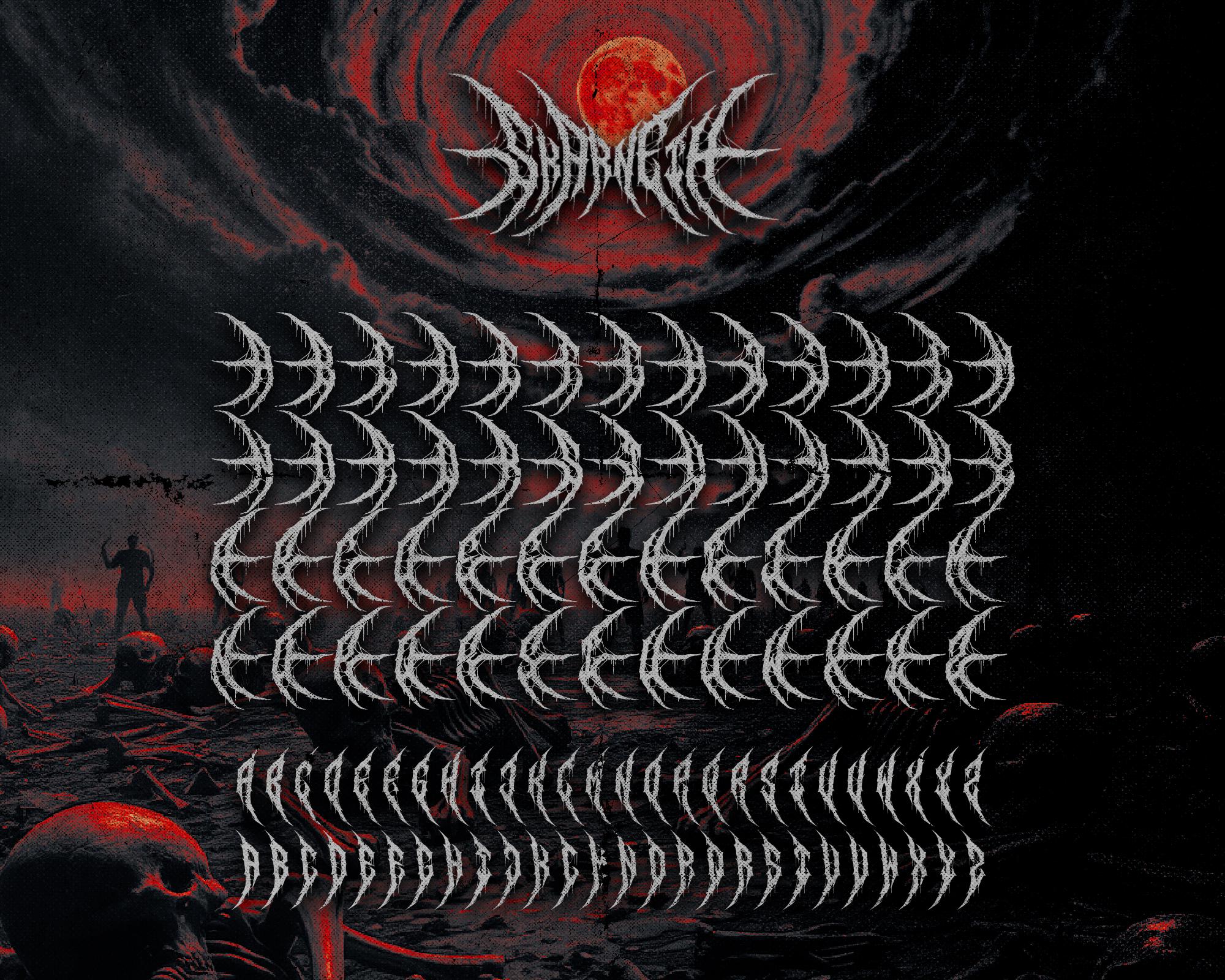 12 Premium Death Metal Fonts - Gothic, Black Metal, Horror Fonts Bundle ...