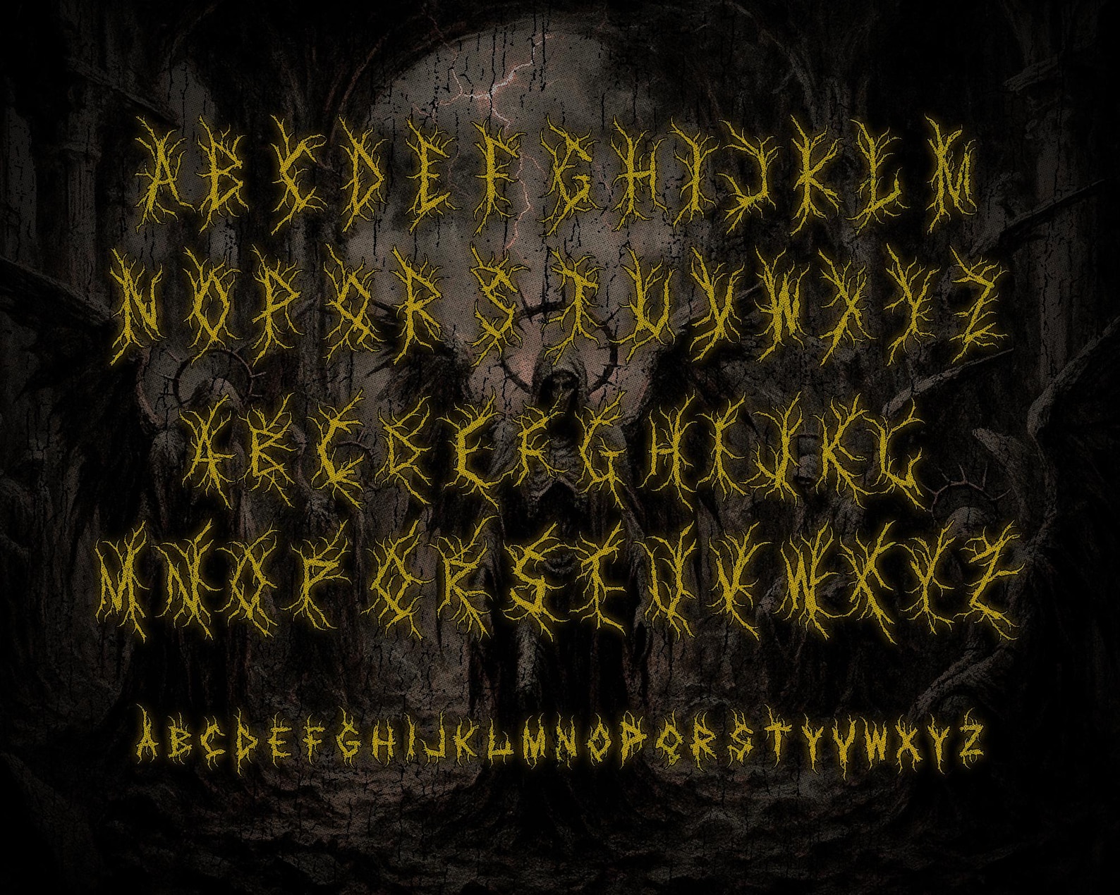20 Premium Death Metal Fonts Bundle TTF OTF, Black Metal Fonts for Band ...