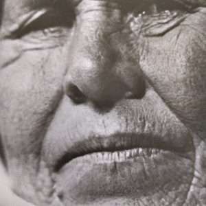 1920 Vintage Photography Old Woman&#39;s Face High Quality Original Print