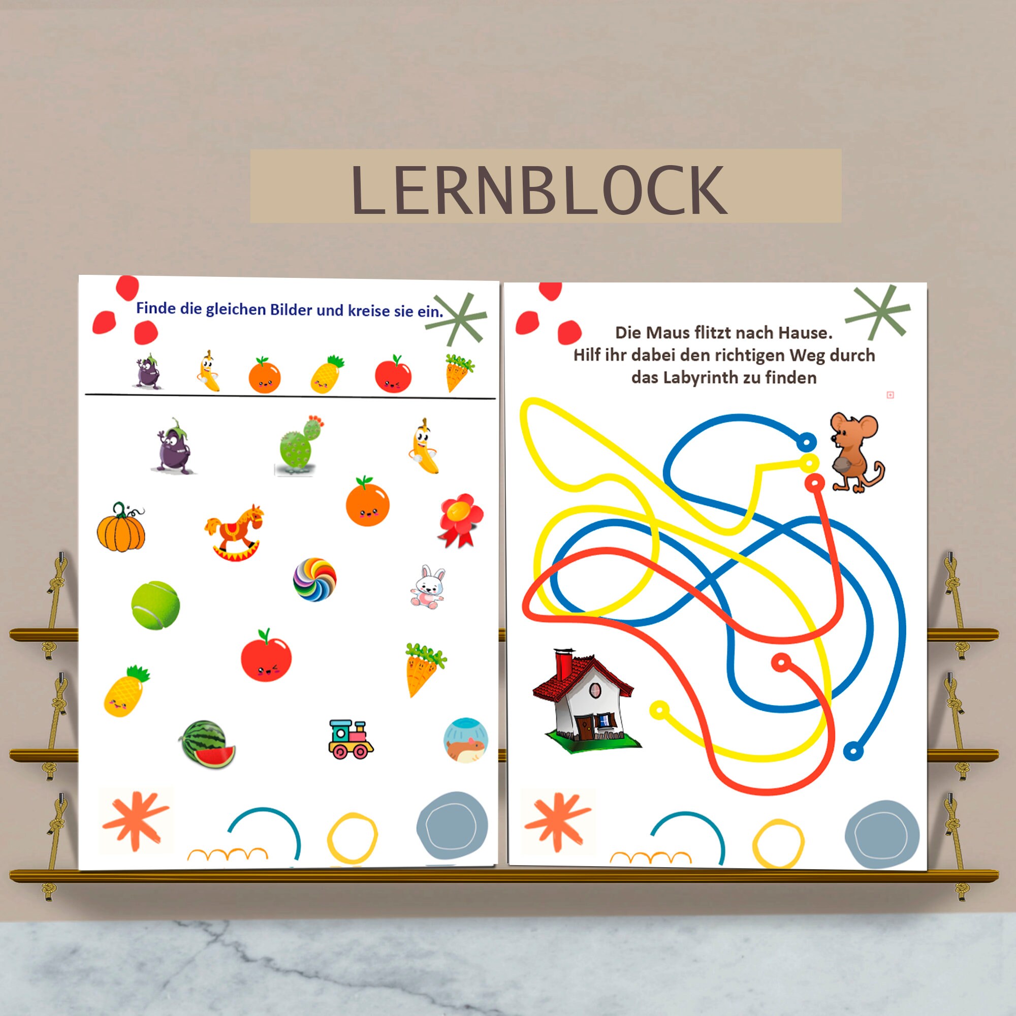 Einfach Schreiben Lernen PDF Für Kinder: Vorschulblock, Lernordner
