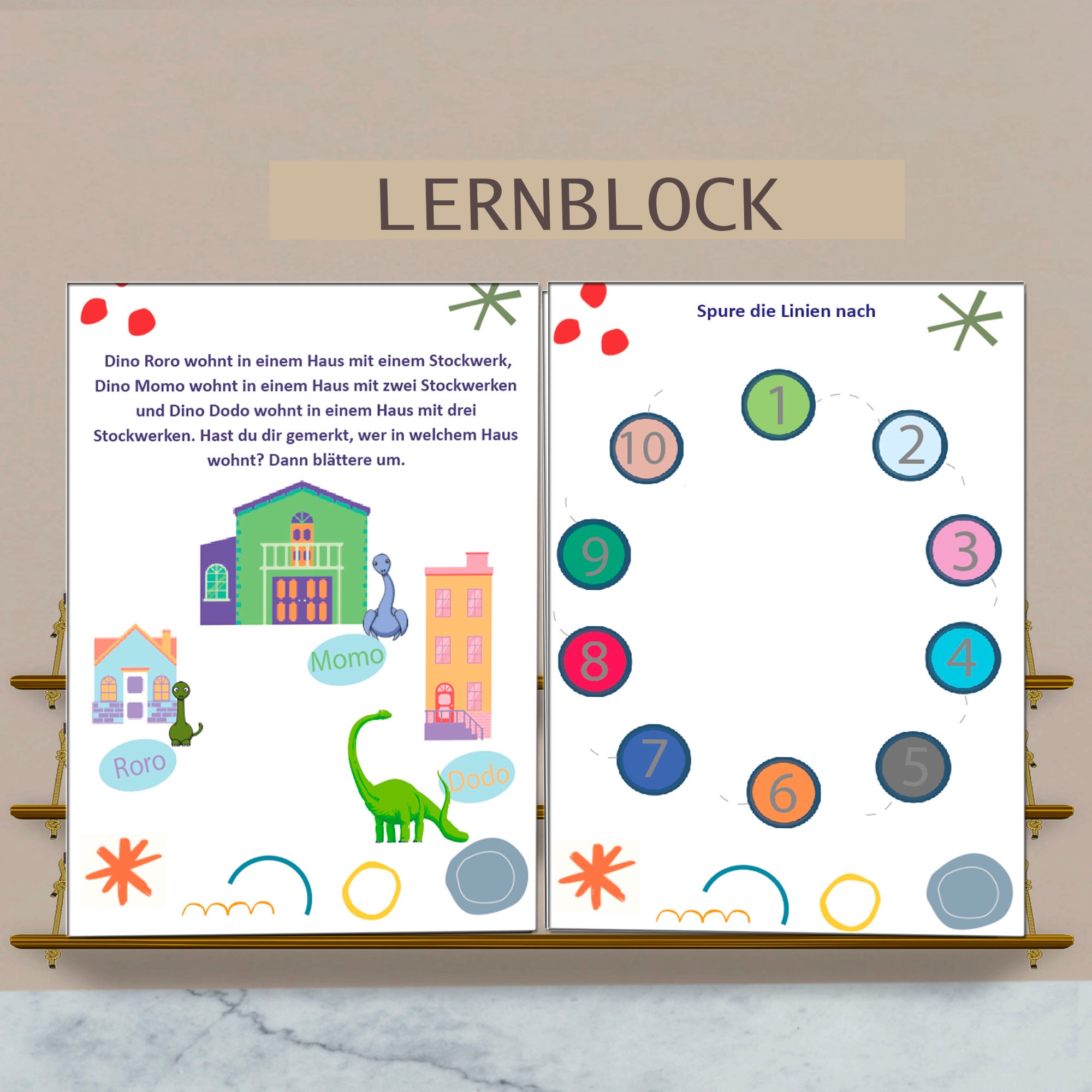 Einfach Schreiben Lernen PDF Für Kinder: Vorschulblock, Lernordner