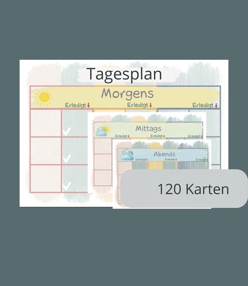 Morgens Abends Groß Oder Klein Routineplan für Kinder, Tagesplan, Morgens Abends, PDF Download