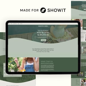 Modern Showit Website Layout | Template for Wellness Coaches | Meditation Website | Pilates Website | Website Template | Showit Template