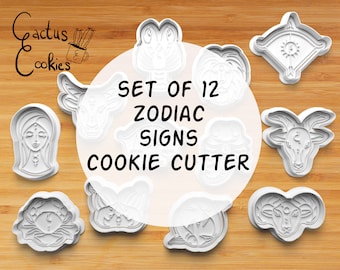 Zodiac Signs Cookie Cutter STL File (Digital Download)