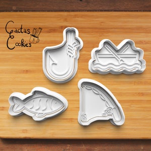 Digital STL file download for Fishing cookie cutter
