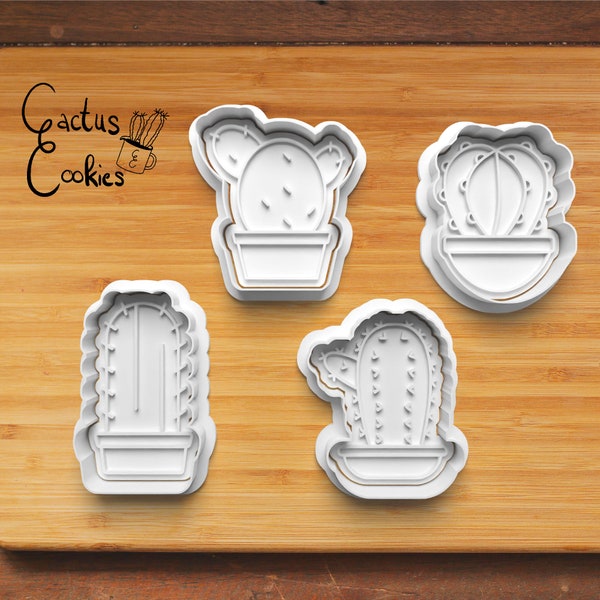 Digital STL file download for Cactus cookie cutter