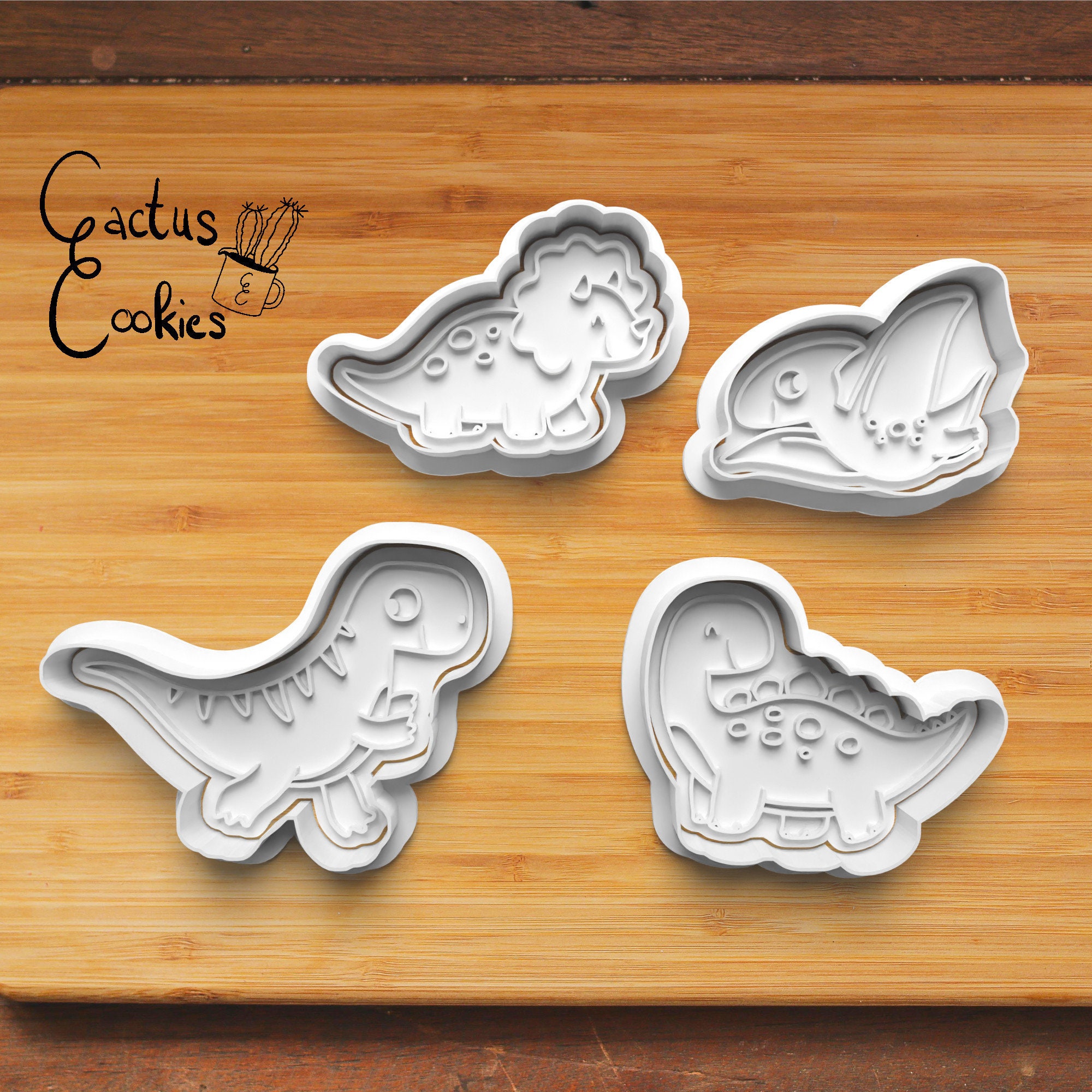 Stegosaurus Cookie Cutter, Dinosaur Cookie Cutter – Cookie Cutter Studio