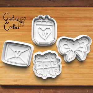 Descarga de archivo STL digital para cortador de galletas del día de San Valentín