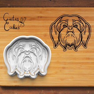 shih tzu Cookie Cutter STL File (Digital Download)