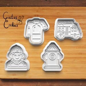 Digital STL file download for Fire department cookie cutter