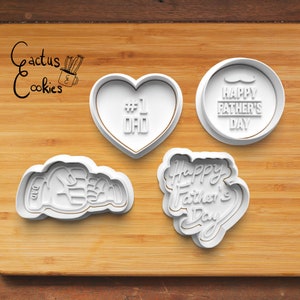 Digital STL file download for Fathers Day cookie cutter