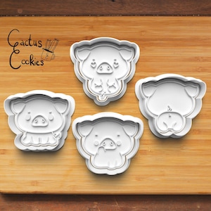 Digital STL file download for Sweet Pig cookie cutter
