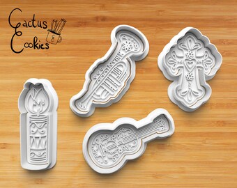 Dia De Muertos Cookie Cutter STL File (Digital Download)