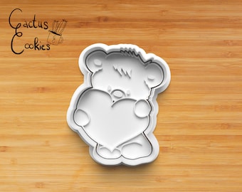 Digital STL file download for Teddy cookie cutter