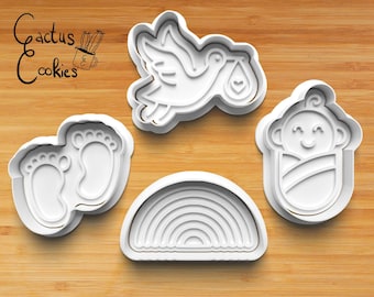 Stork Baby Cookie Cutter STL File (Digital Download)