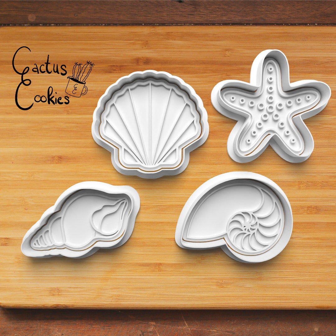 Digital STL File Download for Sea Shells Cookie Cutter Etsy