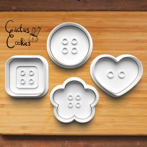 Button Cookie Cutter STL File (Digital Download)