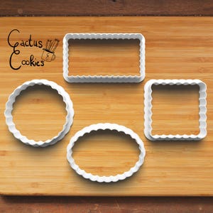 Vintage Scalloped Frame Cookie Cutter STL File (Digital Download)