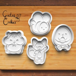 Digital STL file download for Kawaii Animal cookie cutter