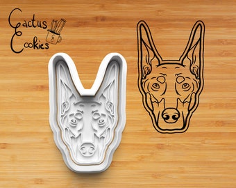 Doberman Cookie Cutter STL File (Digital Download)