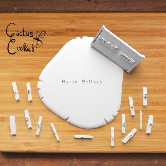 Arial Font Stamp Letters STL File (Digital Download)