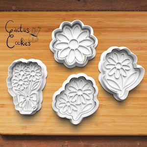 Digital STL file download for Daisy Flower cookie cutter