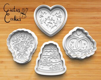 Wedding Cookie Cutter STL File (Digital Download)