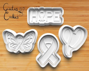 Breast Cancer Cookie Cutter STL File (Digital Download)