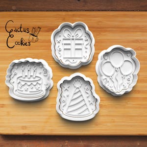 Digital STL file download for Birthday cookie cutter