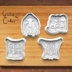 Digital STL file download for Girl Friends cookie cutter