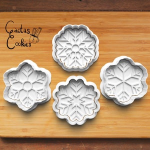 Digital STL file download for Snow Flakes cookie cutter