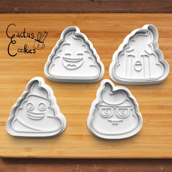 Digital STL file download for poop cookie cutter