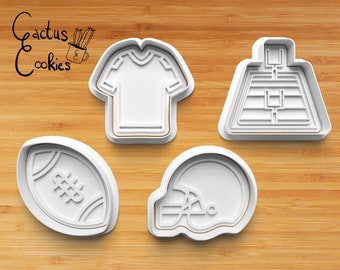 Digital STL file download for American Football cookie cutter